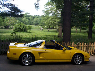 The yellow NSX